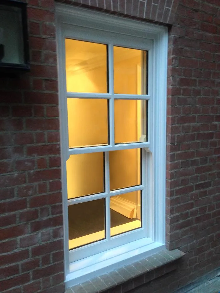 Top hung security window